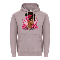 Vintage Zinc breast cancer afro woman Vintage Hoodie - Artiststas