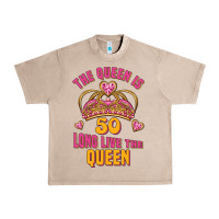 French Oak the queen is 50 long live the queen Urban Heavy Tee - Jasminsmagicworld