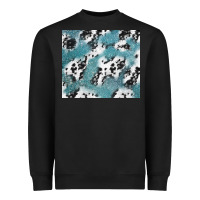 Black teal glitter and cowhide Heavyweight Sweatshirt - TumblerDesignByShophia