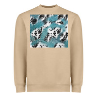 Mushroom teal glitter and cowhide Heavyweight Sweatshirt - TumblerDesignByShophia