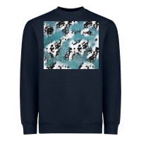 Navy teal glitter and cowhide Heavyweight Sweatshirt - TumblerDesignByShophia