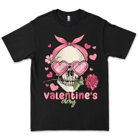 Black valentine's day skull Premium Tee - MaliasSmallBusiness