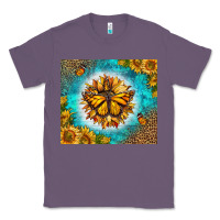 Lavender Monarch Butterfly Sunflower Classic Tee - LillyAllenDesigns
