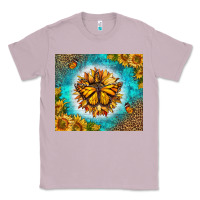 Lilac Monarch Butterfly Sunflower Classic Tee - LillyAllenDesigns