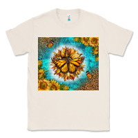 Natural Monarch Butterfly Sunflower Classic Tee - LillyAllenDesigns