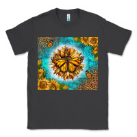 Smoke Monarch Butterfly Sunflower Classic Tee - LillyAllenDesigns