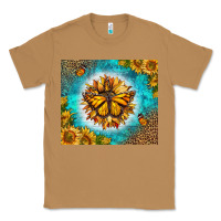 Toasted Coconut Monarch Butterfly Sunflower Classic Tee - LillyAllenDesigns