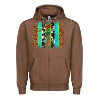 Chestnut western brushstrokes Zipper Hoodie - OliviaCreatesArt