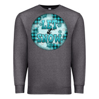 Charcoal Heather let it snow Premium Sweatshirt - FaDigitalArtStudio