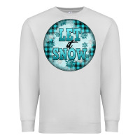Dove Grey let it snow Premium Sweatshirt - FaDigitalArtStudio