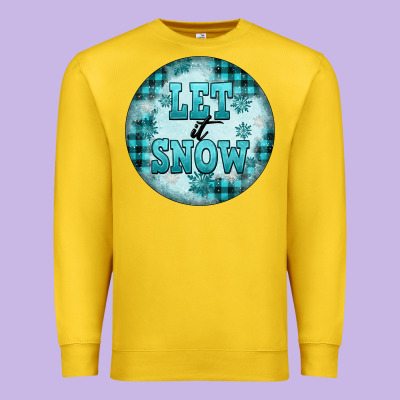 Let It Snow Premium Sweatshirt Designed By Fadigitalartstudio