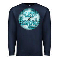 Navy let it snow Premium Sweatshirt - FaDigitalArtStudio