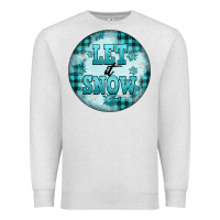 Oatmeal Heather let it snow Premium Sweatshirt - FaDigitalArtStudio