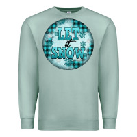 Seafoam let it snow Premium Sweatshirt - FaDigitalArtStudio