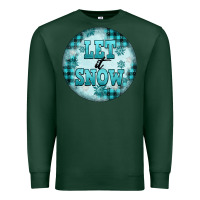 Sports Green let it snow Premium Sweatshirt - FaDigitalArtStudio