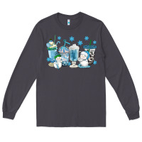 Smoke winter snowman coffee cups Long Sleeve Tee - texasbilliewilder