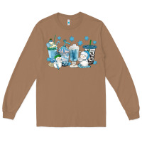 Toasted Coconut winter snowman coffee cups Long Sleeve Tee - texasbilliewilder