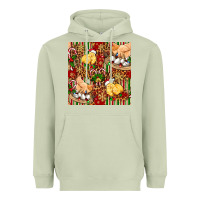Matcha christmas chicken Heavyweight Hoodie - FaDigitalArtStudio