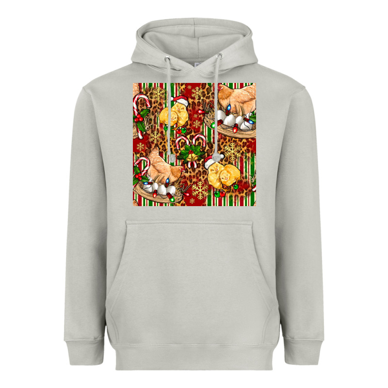 Christmas Chicken Heavyweight Hoodie by FaDigitalArtStudio | Teevron