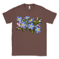 Chestnut Forget Me Not Flower Illustrations Classic Tee - LillyAllenDesigns