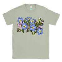 Matcha Forget Me Not Flower Illustrations Classic Tee - LillyAllenDesigns