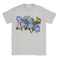 Moon Dust Forget Me Not Flower Illustrations Classic Tee - LillyAllenDesigns