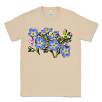 Mushroom Forget Me Not Flower Illustrations Classic Tee - LillyAllenDesigns