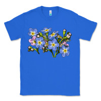 True Royal Forget Me Not Flower Illustrations Classic Tee - LillyAllenDesigns