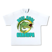 White reel cool grandpa Urban Heavy Tee - Jasminsmagicworld