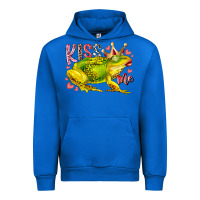 Cobalt kiss me frog Urban Hoodie - RacoonDesign