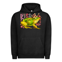 Pigment Black kiss me frog Urban Hoodie - RacoonDesign