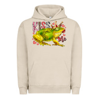 Pigment French Oak kiss me frog Urban Hoodie - RacoonDesign