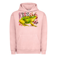 Pigment Salmon kiss me frog Urban Hoodie - RacoonDesign