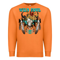 Carrot Wild Soul Bull Skull Premium Sweatshirt - FaDigitalArtStudio