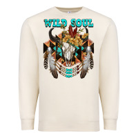 Sandshell Wild Soul Bull Skull Premium Sweatshirt - FaDigitalArtStudio