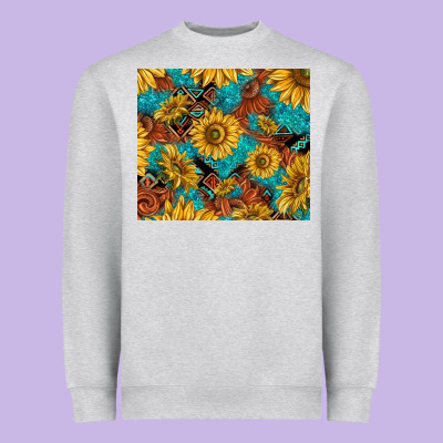 Rustic Sunflowers Heavyweight Sweatshirt Designed By Tumblerdesignbyshophia