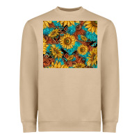 Mushroom rustic sunflowers Heavyweight Sweatshirt - TumblerDesignByShophia