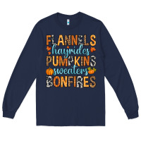 Navy Flannels hayrides Long Sleeve Tee - RanaPortraitStore