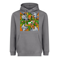 Storm St. Patricks Chicken With Cupcake Leopard Heavyweight Hoodie - FaDigitalArtStudio