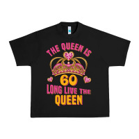 Black the queen is 60 long live the queen Urban Heavy Tee - Jasminsmagicworld