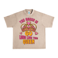 French Oak the queen is 60 long live the queen Urban Heavy Tee - Jasminsmagicworld