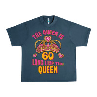 Midnight Navy the queen is 60 long live the queen Urban Heavy Tee - Jasminsmagicworld