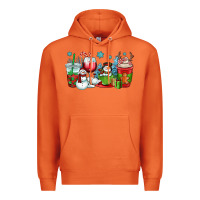 Carrot christmas snowman coffee cups Premium Hoodie - OliviaCreatesArt