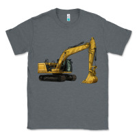 Charcoal Heather Excavator Classic Tee - LillyAllenDesigns