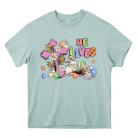 Arona he lives with bunnys and eggs Heavy Core Tee - MaliasSmallBusiness