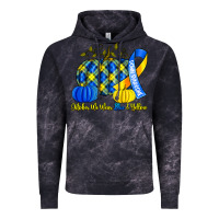 Cloud Black october we wear blue and yellow with pumpkins Vintage Hoodie - Artiststas
