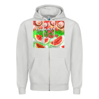 Dove Grey Watermelon and coconut summer 20oz skinny tumbler Zipper Hoodie - FaDigitalArtStudio