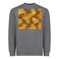 Gold Glitter With Leopard Pattern Heavyweight Sweatshirt | Teevron