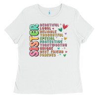 White sister beautiful loyal reliable Ladies Tee - MaliasSmallBusiness