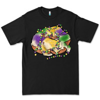 Black mardi gras king cake Premium Tee - MaliasSmallBusiness